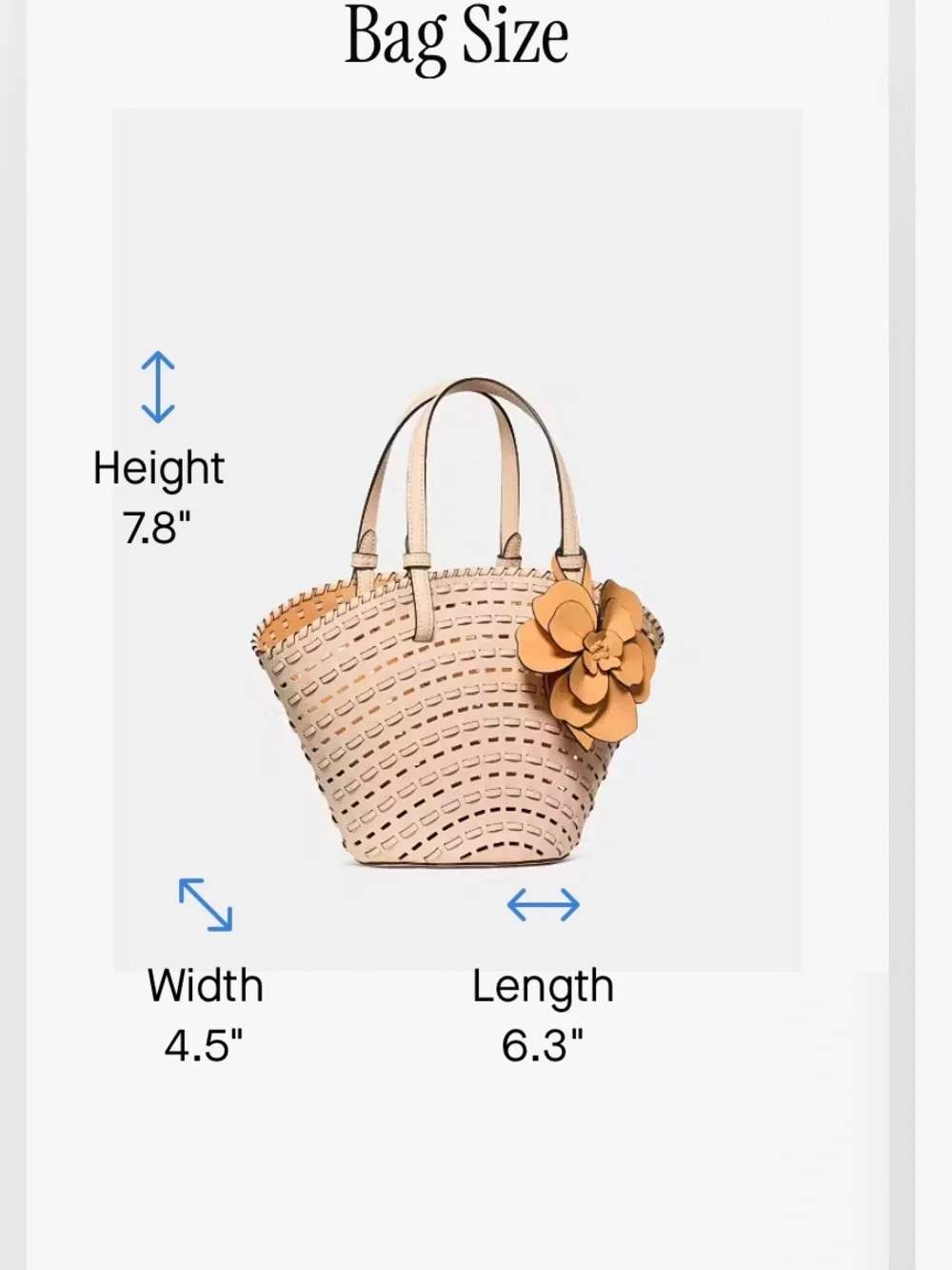 kate spade measurements length